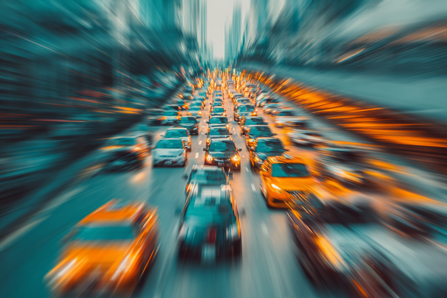 Heavy Traffic mit Vertigo und Blaufilter