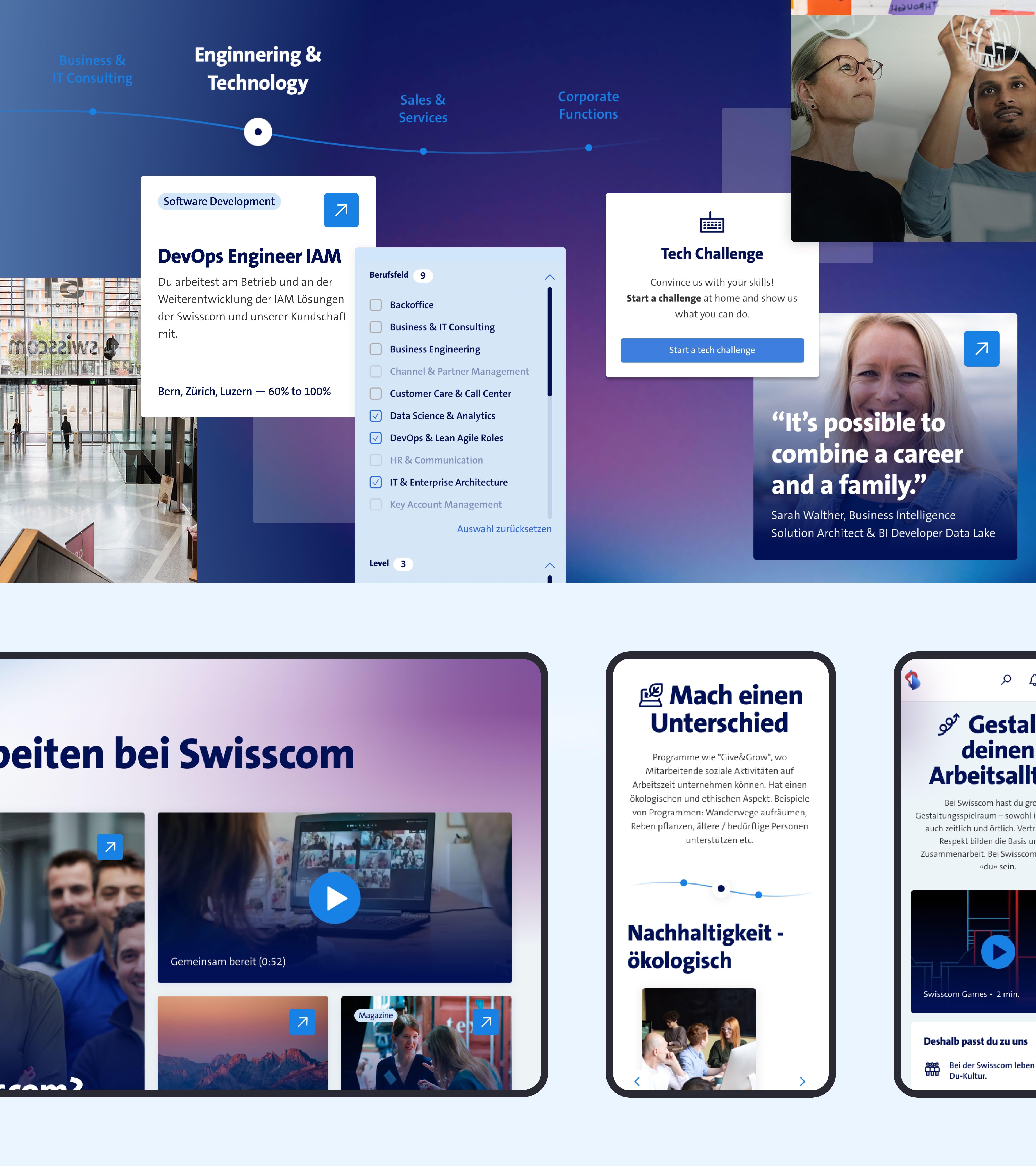Swisscom revolutioniert Karriereportale