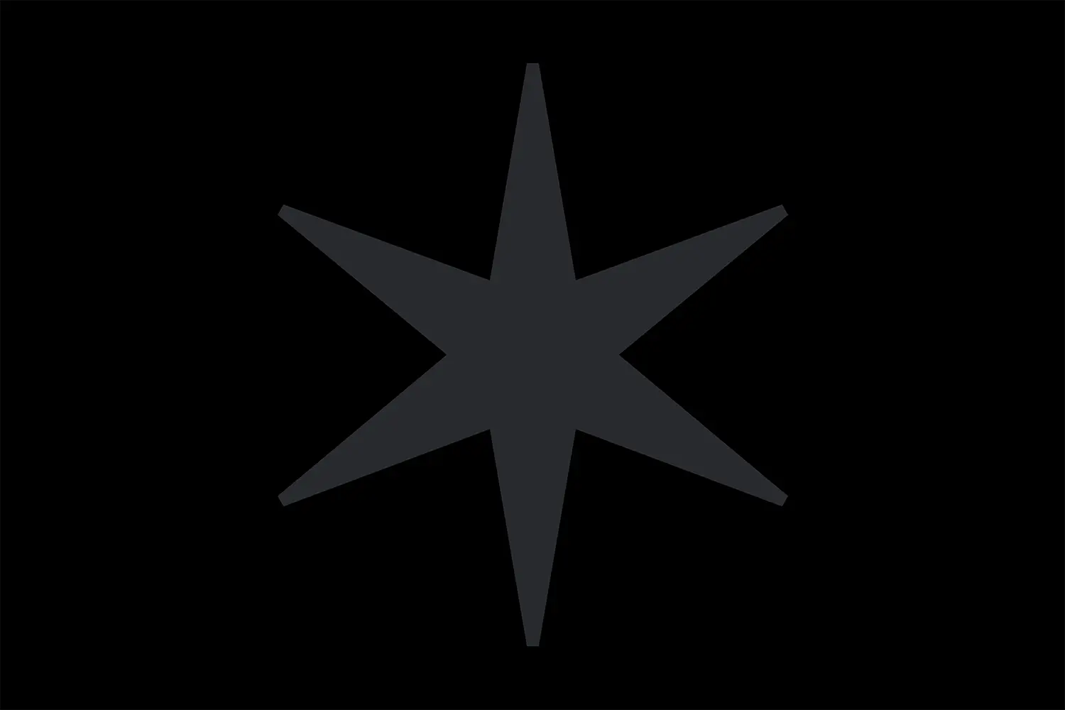 Schwarze Kachel mit dekorativem Element (grau)