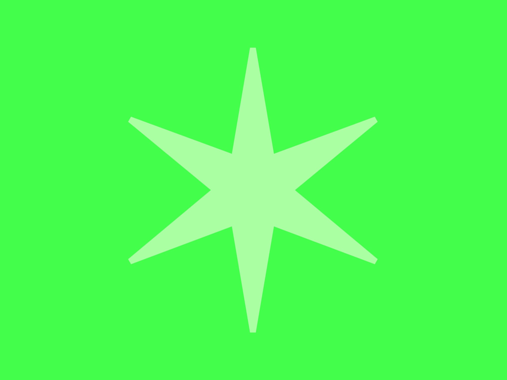 Grüne Kachel mit Stern