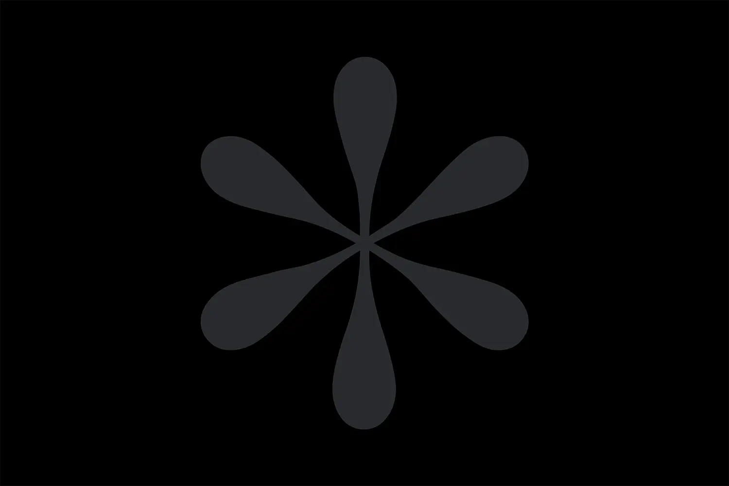 Schwarze Kachel mit dekorativem Element (grau)